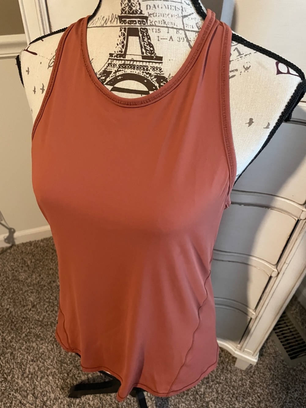 All In Motion Run Racerback Tank rust color size S - Picture 7 of 7